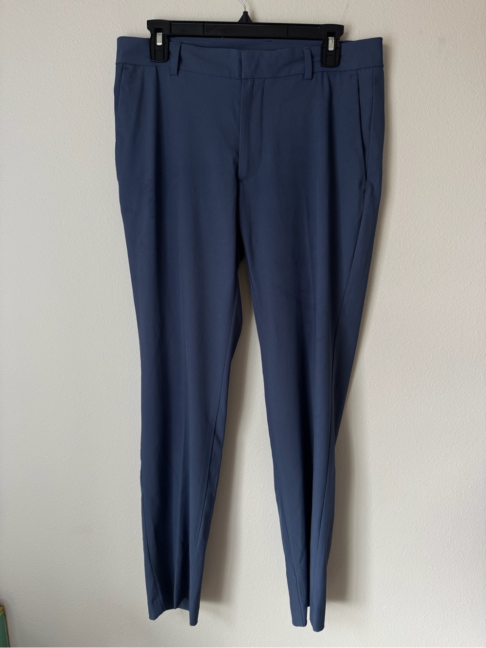 Van Heusen Mens Slim Fit Dress Pants Blue 30x30 Flat Front Trousers
